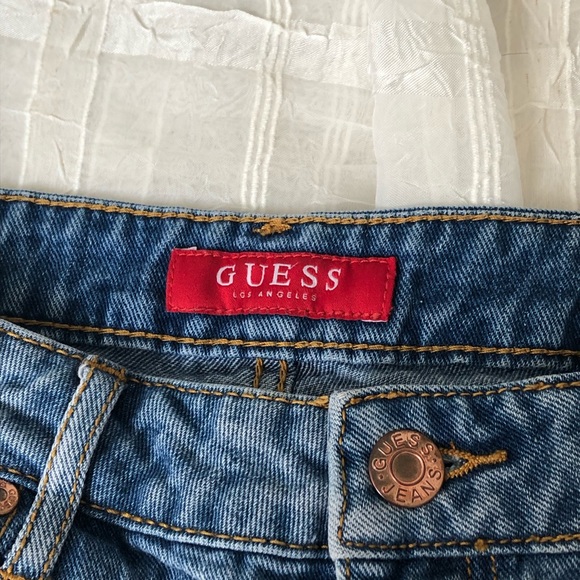 Guess Denim Shorts with flower details! - Picture 2 of 5